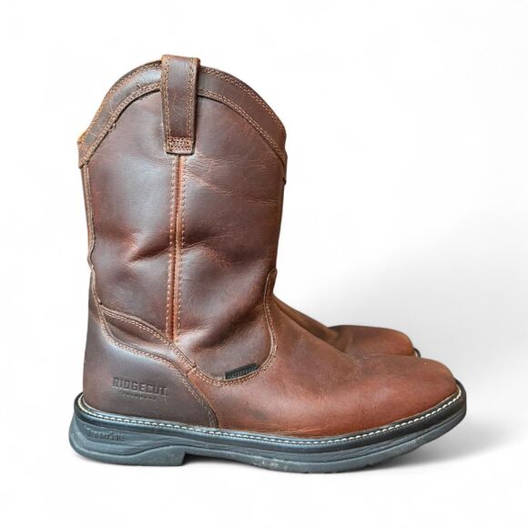 Ridgecut Rancher Wellington Work Boots Brown Waterproof Leather Men’s Size 12M main image 4
